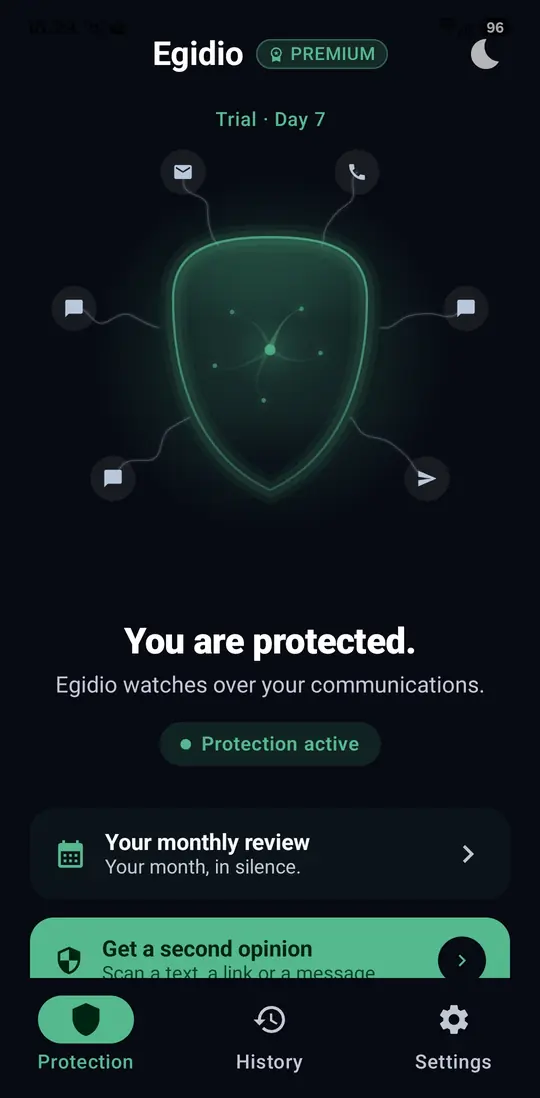 You are protected.