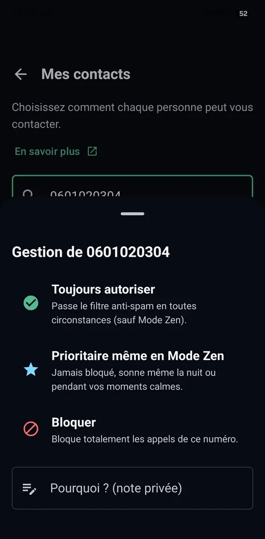 Vous décidez qui passe.