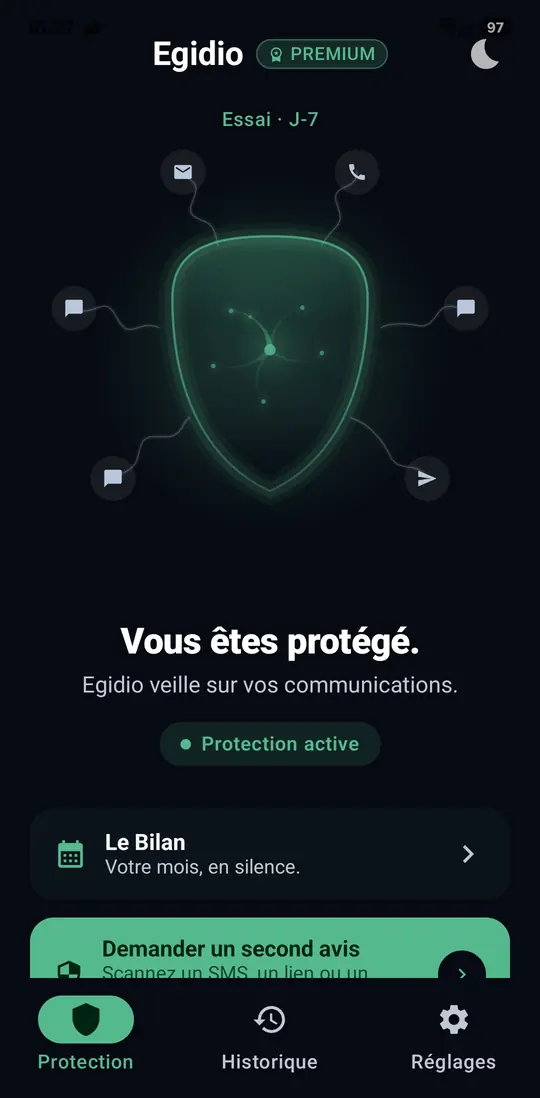 Vous êtes protégé.