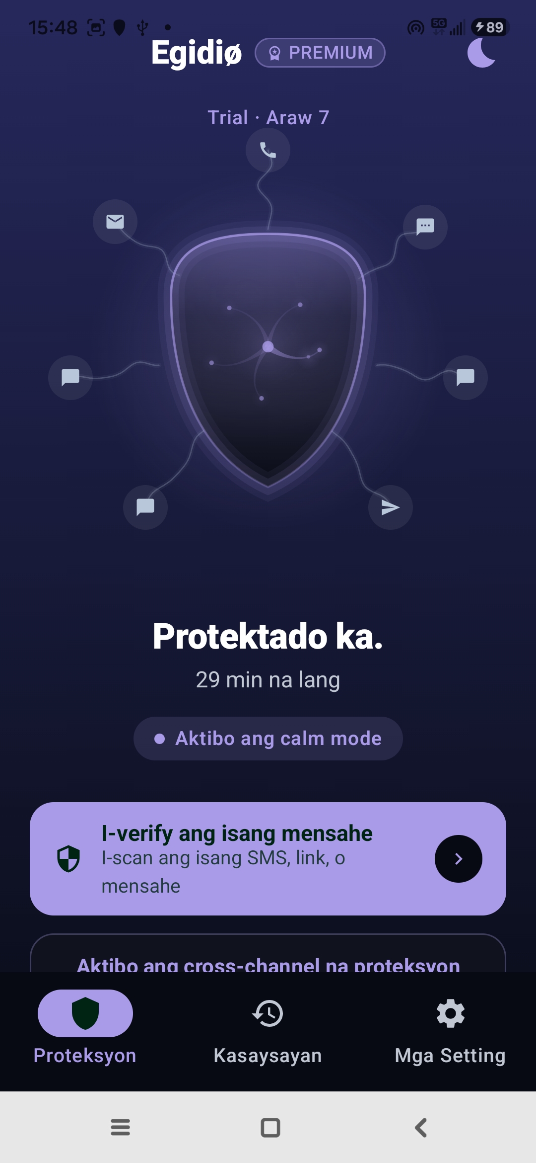 Zen mode ng Egidio: naka-schedule na katahimikan sa gabi, laging aktibo ang proteksyon