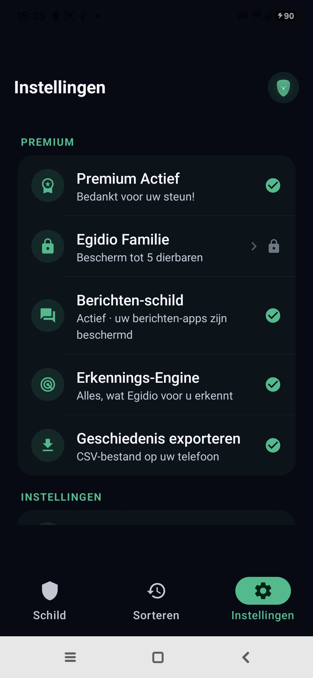 Egidio-instellingen: contacten, bescherming, privacy, taal, over