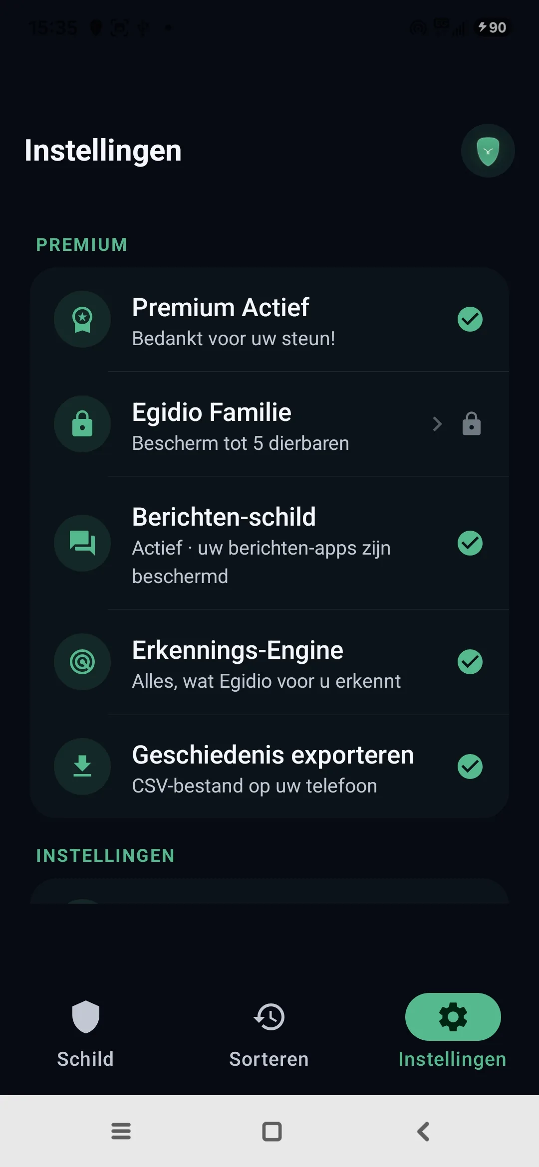 Egidio-instellingen: contacten, bescherming, privacy, taal, over